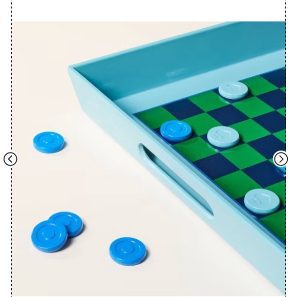 NWT Kate Spade New York x Target Melamine 2-in-1 Checkers and Serve Tray - Picture 7 of 9